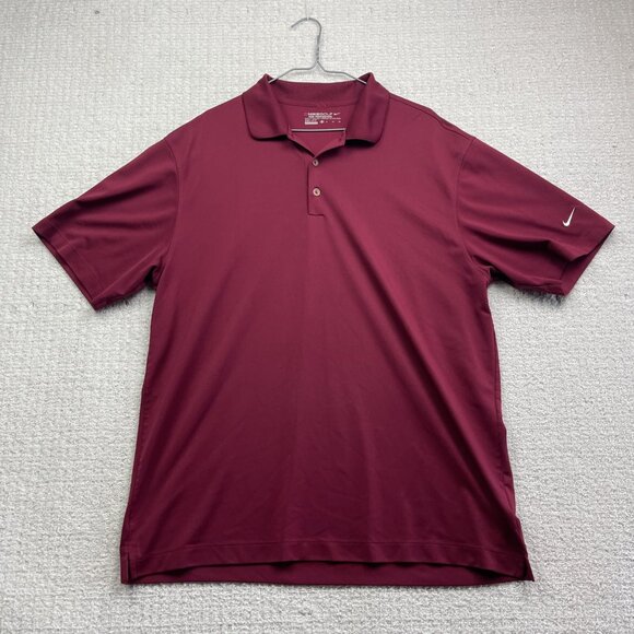 Nike Golf Tour Performance Polo Shirt Red Mens XL Golf / Tennis Sports - Picture 1 of 15